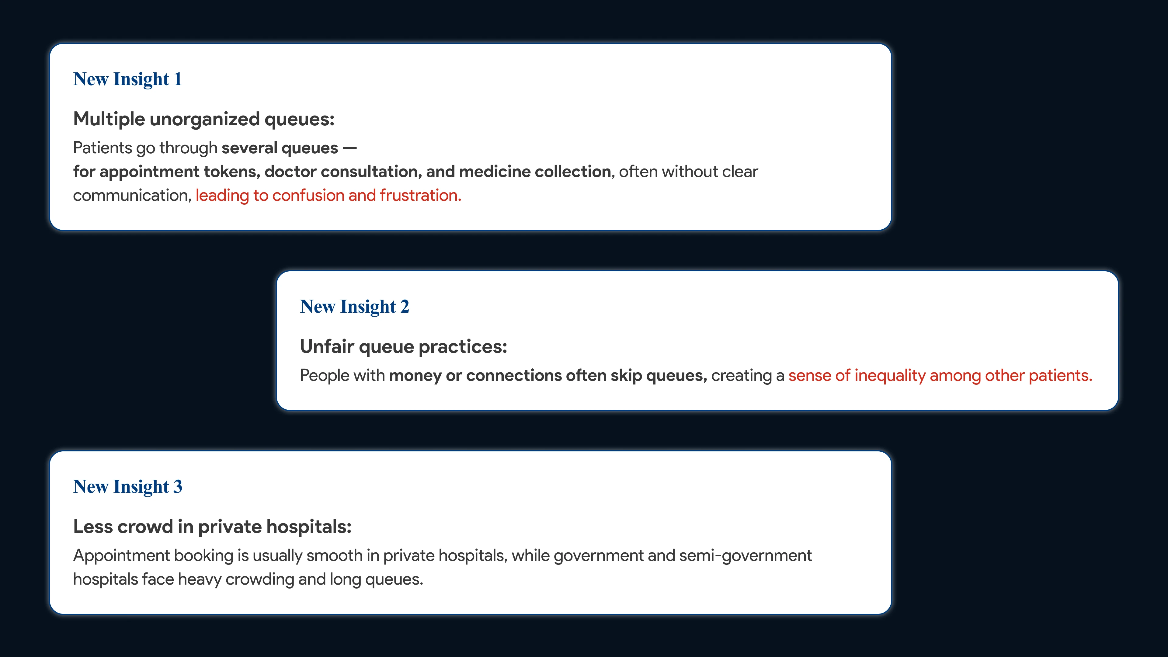New insights from interviews