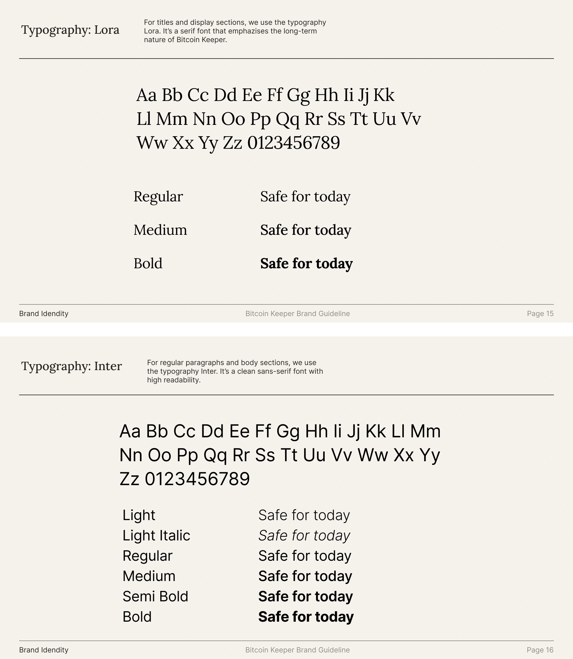 Typography with Lora and Inter