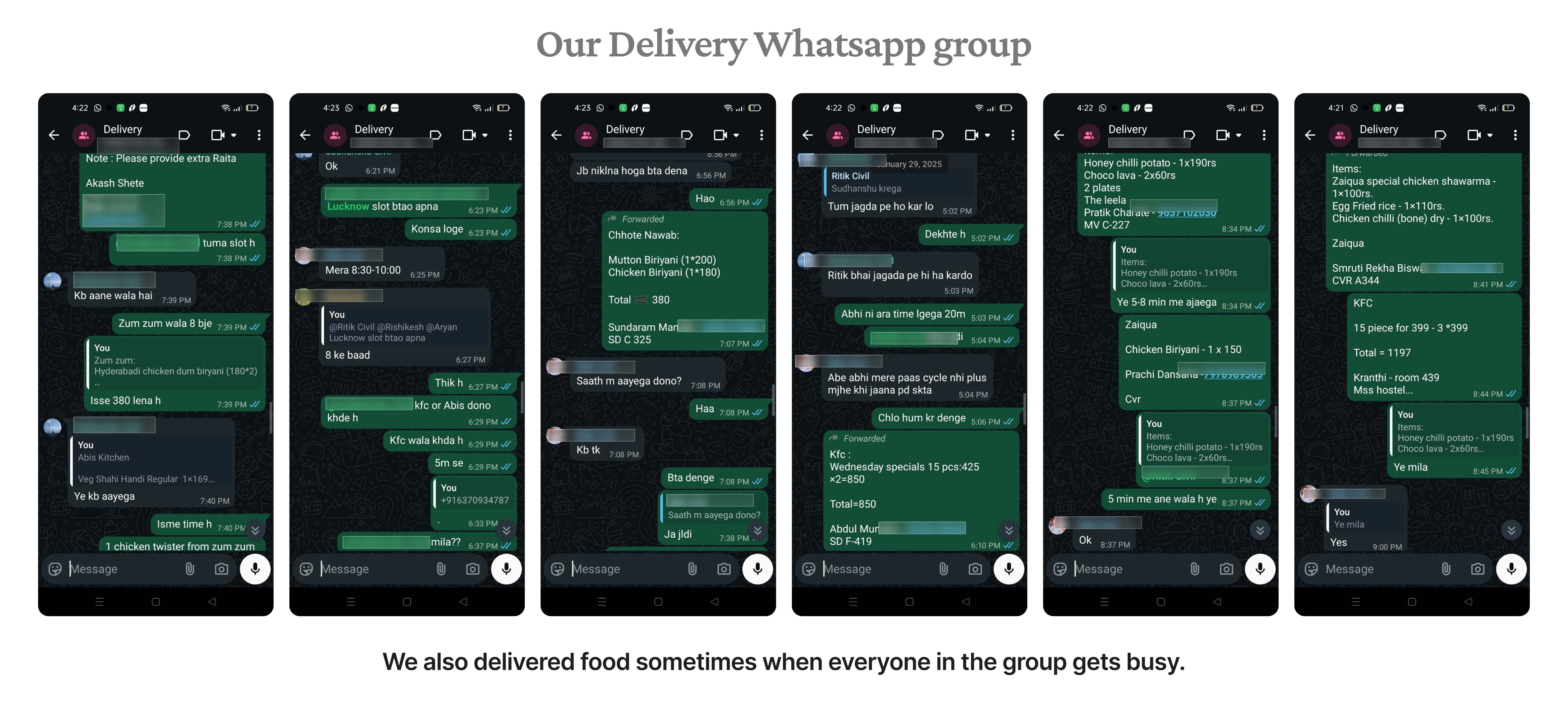 Delivery WhatsApp Group