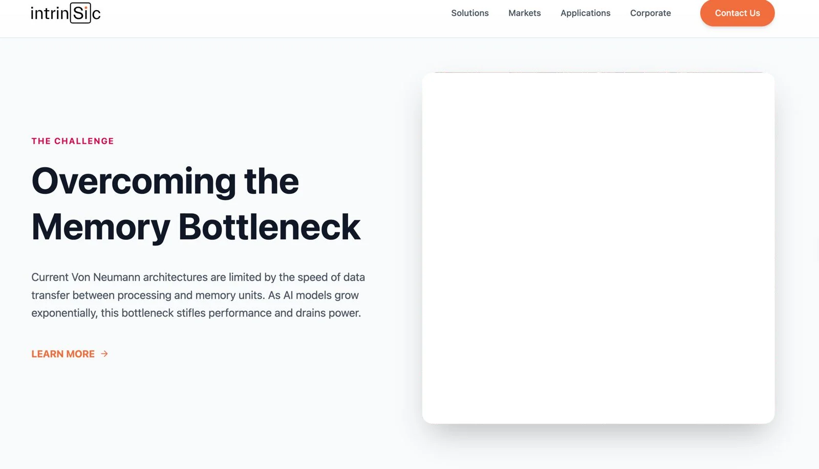 The Intrinsic homepage layout with the new loop in its hero card
